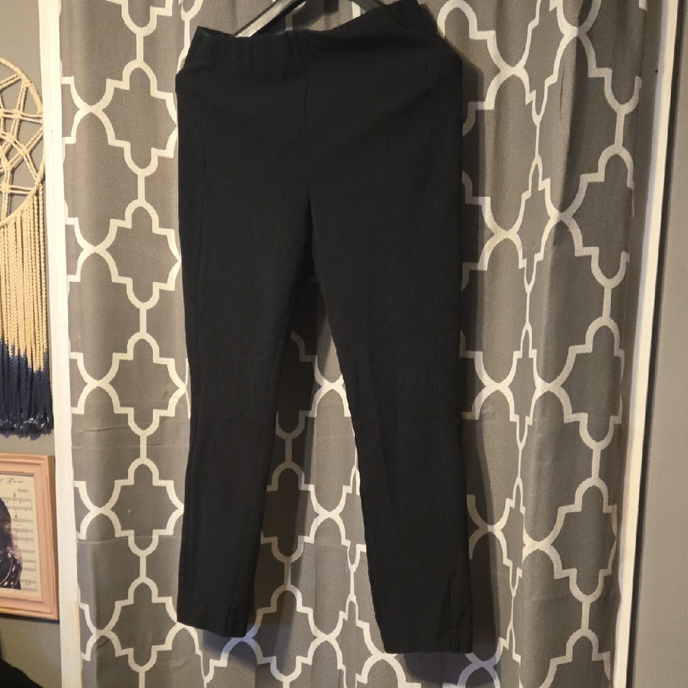 Rag & Bone Sleek Black Pants Back Zipper Dressy Womens Size 10